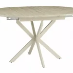 Gaston Ceramic 100(135)*100 bővíthető étkező asztal travertin/ kasmír Alacsony ár
