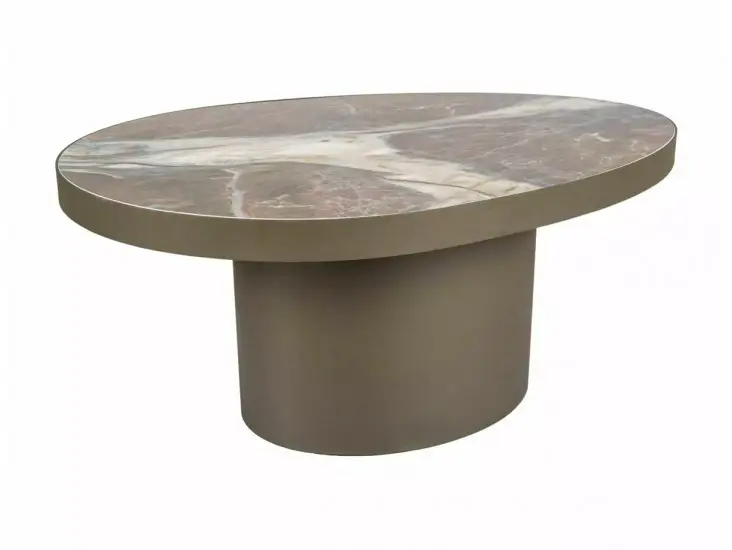 Gusto B Ceramic 98*73 asztalka Patagonia barna/ réz Azonnal elérhető