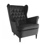 Kihagyhatatlan ajánlat Harry Velvet fotel fekete bluvel 19/ wenge