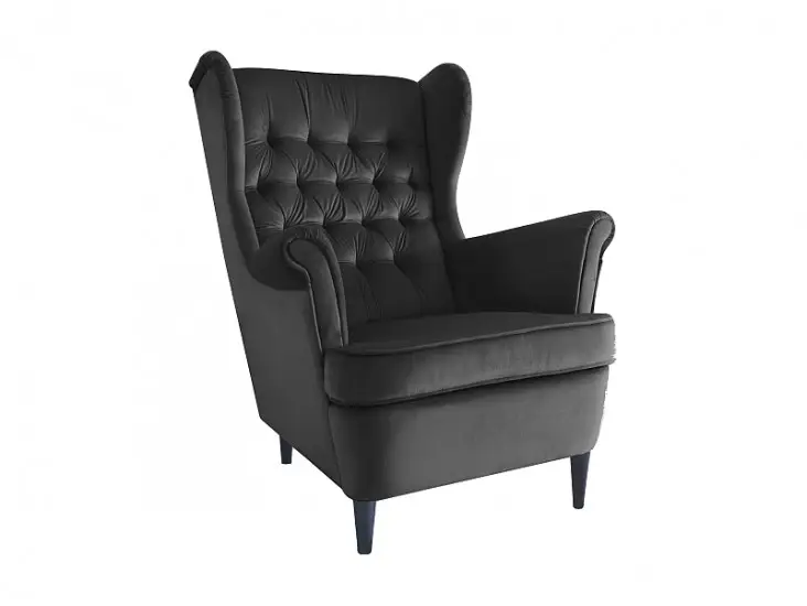 Kihagyhatatlan ajánlat Harry Velvet fotel fekete bluvel 19/ wenge