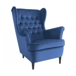 Exkluzív ajánlat Harry Velvet fotel kék bluvel 86/ wenge