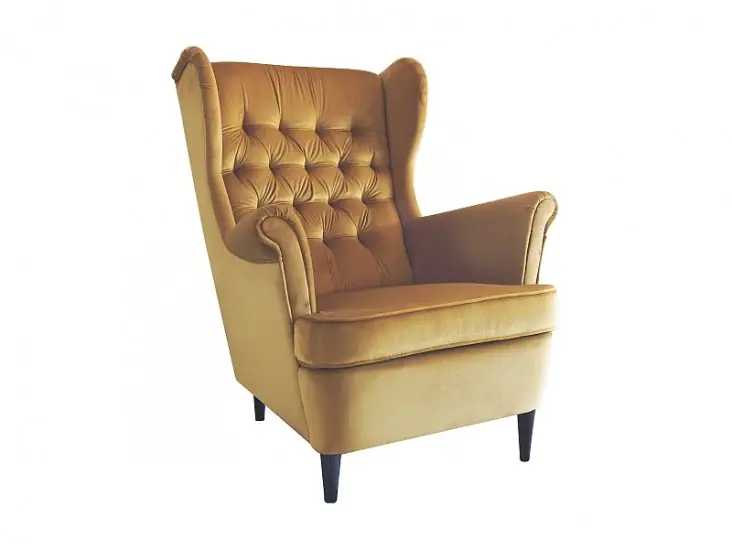Harry Velvet fotel sárga bluvel 68/ wenge Exkluzív ajánlat