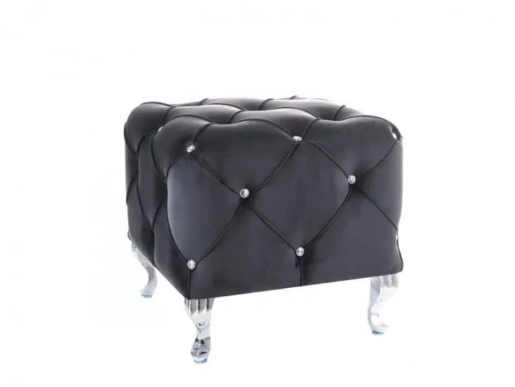 Azonnal elérhető Hestia K Velvet puff fekete bluvel 19/ ezüst