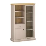 Idello WN1D1W1S alacsony vitrin kőtölgy/ taupe Outlet