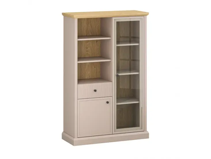 Idello WN1D1W1S alacsony vitrin kőtölgy/ taupe Outlet