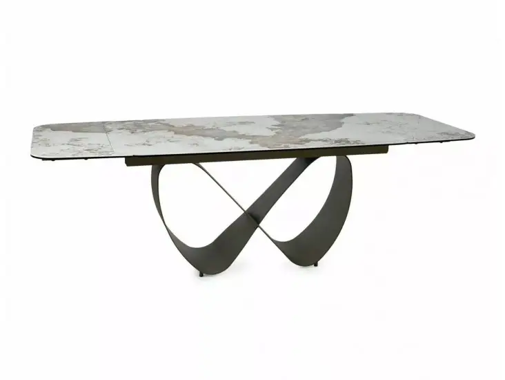 Infinity Ceramic 160(240)*95 bővíthető étkező asztal pandoro fehér/ réz Utolsó esély