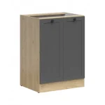 Olcsóbb Junona Line D2D/60/82_BBL konyha grafit/ bernstein tölgy