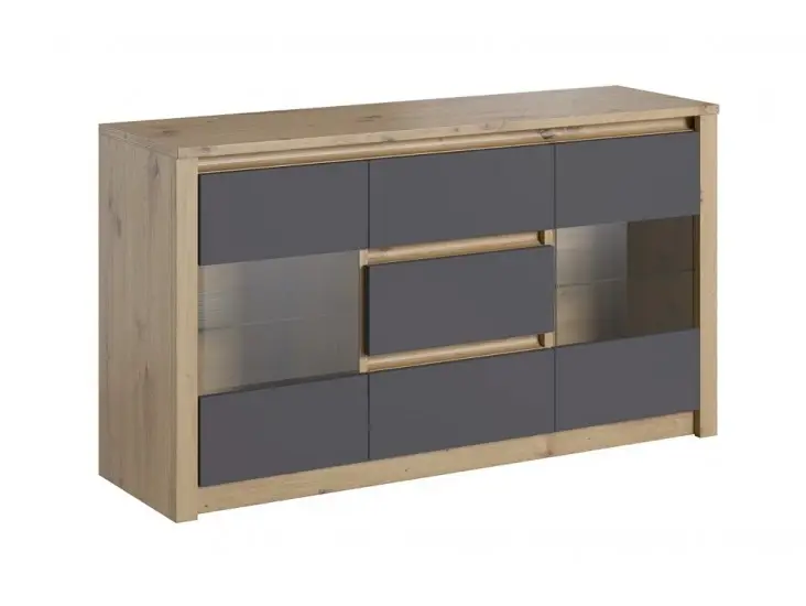 Rendeld meg most Marta K2D szürke/ artisan tölgy komód