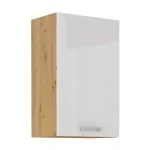 Niki 28. konyha 45 G-72 1F 45x71,5x31cm fényes fehér/artisan tölgy Outlet