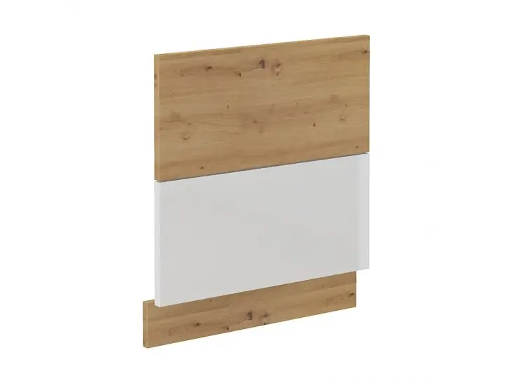 Bestseller Niki 28. konyha mosogatógép ajtó ZM 596x570cm fényes fehér/artisan tölgy
