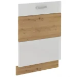 Azonnali szállítás Niki 28. konyha mosogatógép ajtó ZM 596x713cm fényes fehér/artisan tölgy