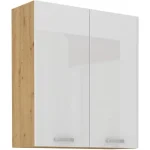 Olcsóbb Niki 28. konyha 80 G-90 2F 80x90x31cm fényes fehér/artisan tölgy