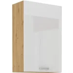 Niki 28. konyha 60 G-90 1F 60x90x31cm fényes fehér/artisan tölgy Kiárusítás