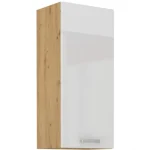 Niki 28. konyha 40 G-90 1F 40x90x31cm fényes fehér/artisan tölgy Azonnal elérhető