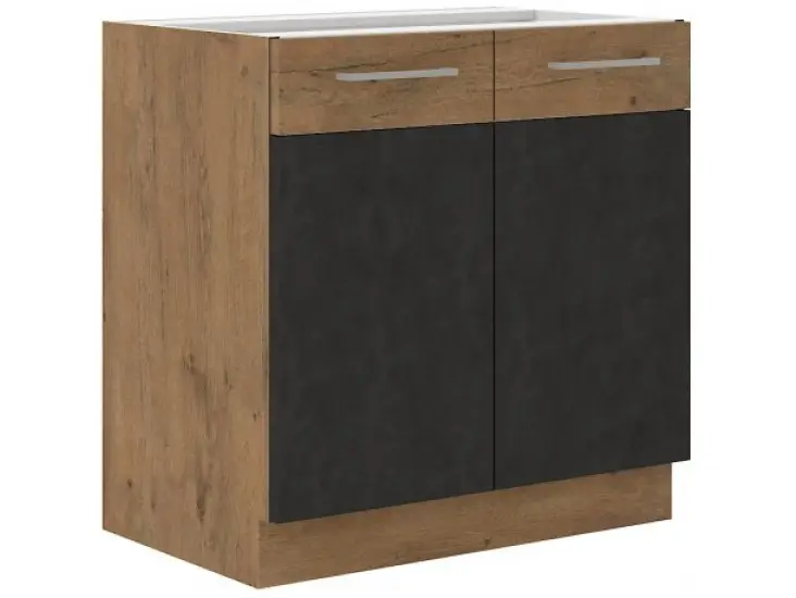 Niki 29. konyha 80 ZL 2F BB 80x82x52cm matera/lancelot tölgy (munkalap nélkül) Biztonságos fizetés