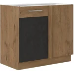 Niki 29. konyha 105 ND 1F BB 90x82x52cm matera/lancelot tölgy (munkalap nélkül) Akciós ár