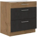 Niki 29. konyha 80 D 3S BB 80x82x52cm matera/lancelot tölgy (munkalap nélkül) Alacsony ár