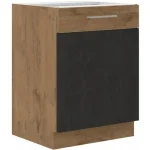 Niki 29. konyha 60 D 1F BB 60x82x52cm matera/lancelot tölgy (munkalap nélkül) Bestseller
