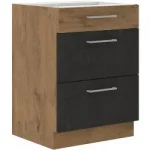 Csak ma Niki 29. konyha 60 D 3S BB 60x82x52cm matera/lancelot tölgy (munkalap nélkül)