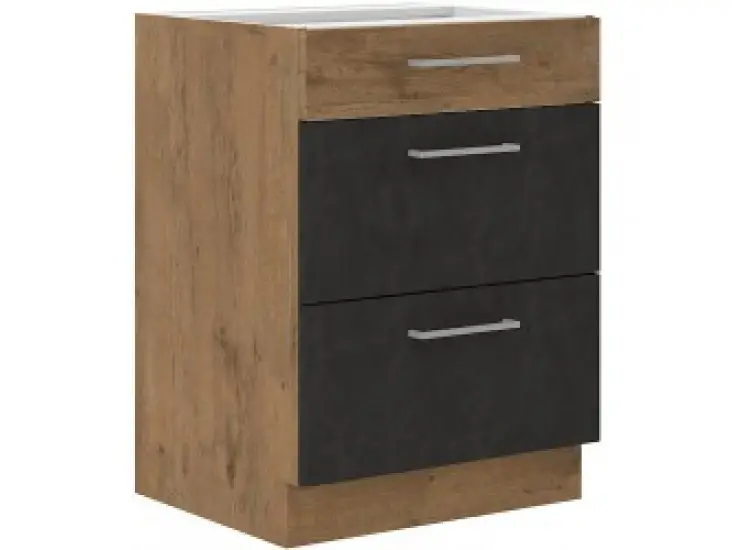 Csak ma Niki 29. konyha 60 D 3S BB 60x82x52cm matera/lancelot tölgy (munkalap nélkül)