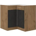 Gyors szállítás Niki 29. konyha 90X90 DN 2F BB 83/83x82x52cm matera/lan. tölgy (munkalap nélk)