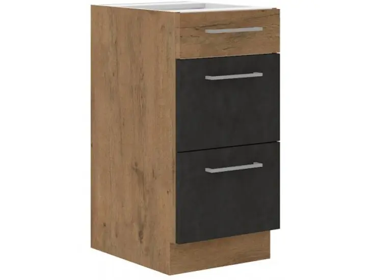 Niki 29. konyha 40 D 3S BB 40x82x52cm matera/lancelot tölgy (munkalap nélkül) Olcsóbb