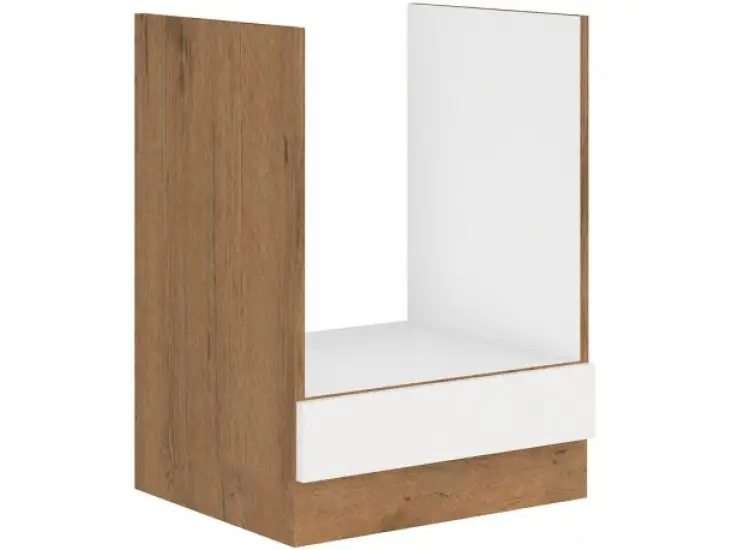 Árcsökkenés Niki 30. konyha 60 D GAZ BB 60x82x52cm fényes fehér/lancelot tölgy (munkalap nélkül)