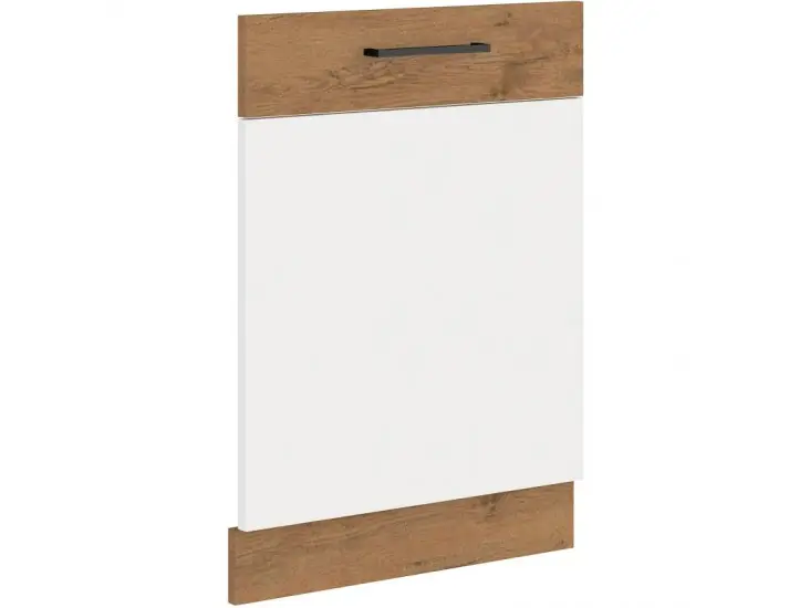 Biztonságos fizetés Niki 30. konyha mosogatógép ajtó ZM 596x713cm fényes fehér/lancelot tölgy