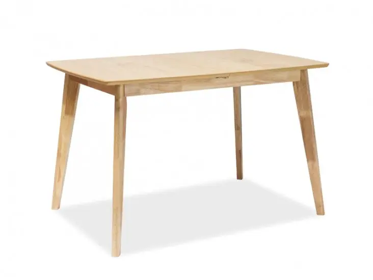 Legkelendőbb Brando bővíthető asztal MDF+tölgy furnér/tölgy lábazat (120-160X80)