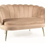 Legkelendőbb Camellia 2 Velvet kanapé arany láb/ bézs Bluvel 28