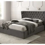 Legkelendőbb Carven Velvet 160x200 franciaágy szürke bluvel 14