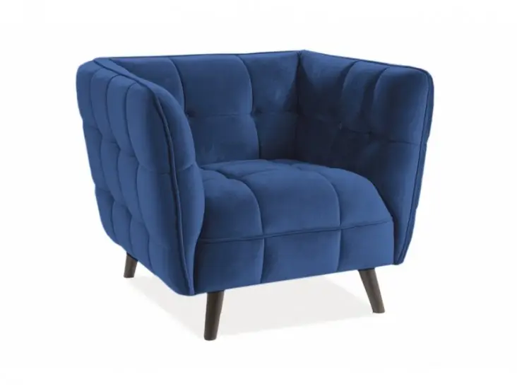 Akciós ár Castello 1 Velvet fotelkék bluvel 86/ wenge