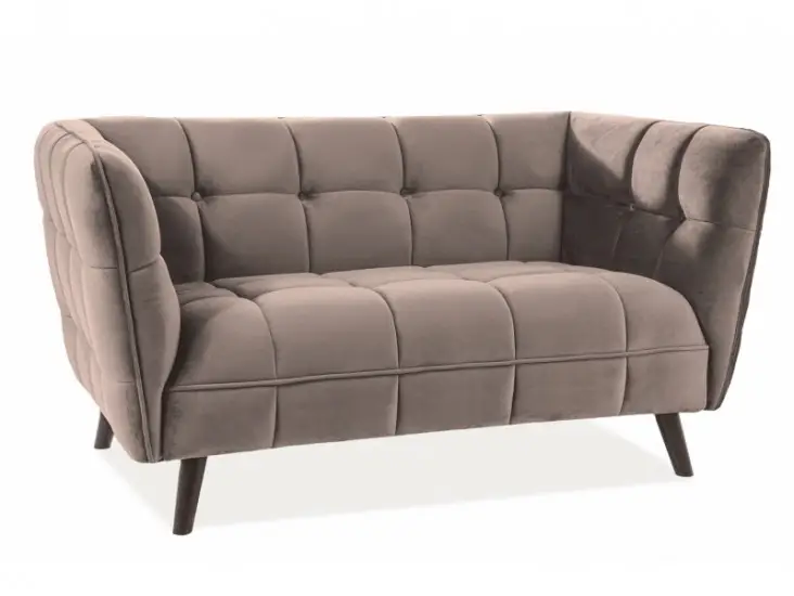 Vedd meg online Castello 2 Velvet kanapé bézs bluvel 28/ wenge