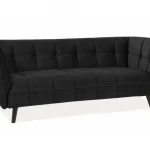 Castello 3 Velvet kanapé fekete bluvel 19/ wenge Gyors szállítás