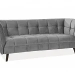 Kedvezményes ár Castello 3 Velvet kanapé szürke bluvel 14/ wenge