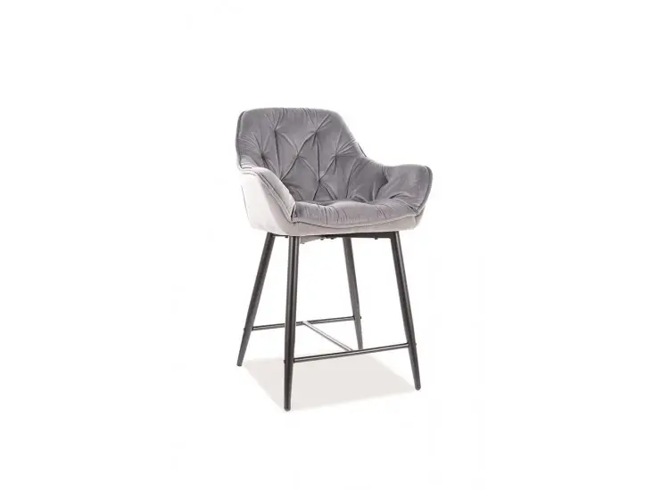 Expressz szállítás Cherry H-2 Velvet bárszék fekete láb/ szürke bluvel 14