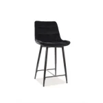 Vedd meg online Chic H-2 Velvet félmagas bárszék fekete láb/ fekete bluvel 19
