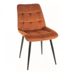 Chic Velvet étkező szék fekete láb/ fahéj (Bluvel 4215) Olcsóbb