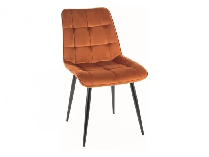 Chic Velvet étkező szék fekete láb/ fahéj (Bluvel 4215) Olcsóbb