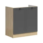 Rendeld meg most Junona Line DK2D/80/82 konyha grafit/ bernstein tölgy