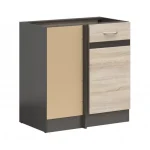 Junona Line DNW/100/82_L_BBL konyha sonoma/ wenge Gyors szállítás