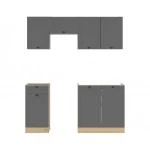 Junona Line JUNONA_MODUL_WER_2/170_BBL konyha grafit/ bernstein tölgy Legnépszerűbb