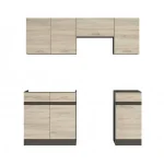 Azonnali szállítás Junona Line JUNONA_MODUL_WER_2/180_ZBL konyha sonoma/ wenge