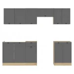 Különleges ajánlat Junona Line JUNONA_MODUL_WER_2/240_BBL konyha grafit/ bernstein tölgy