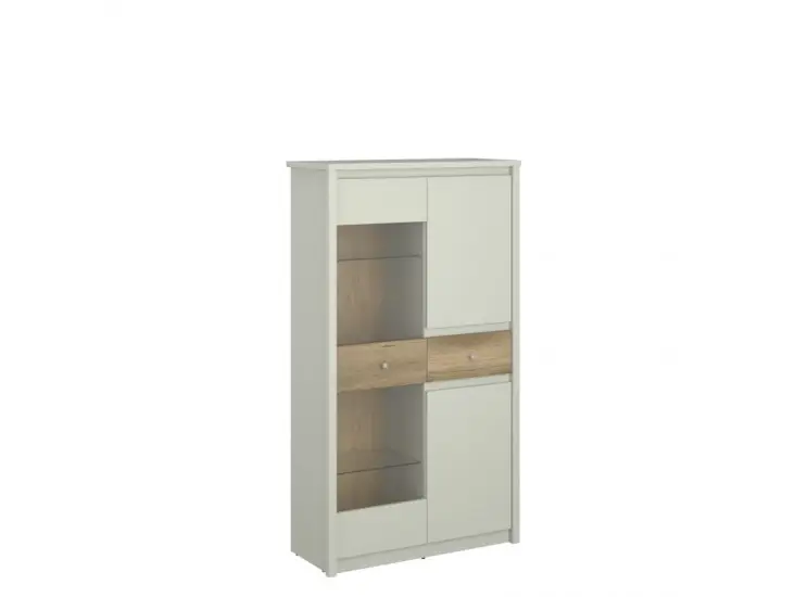 Karin W2D1W1S vitrin evok tölgy/ kasmír Outlet