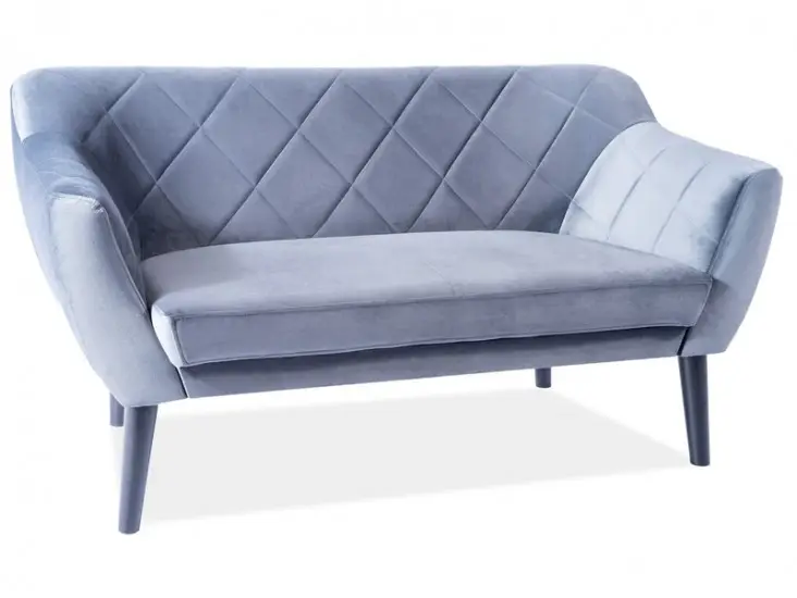 Ne maradj le Karo 2 Velvet kanapé bluvel 14 szürke/ wenge
