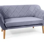 Szuper akció Karo 2 Velvet kanapé bükk láb/ szürke (Bluvel 14)