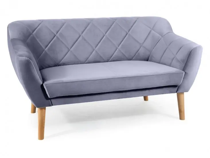 Szuper akció Karo 2 Velvet kanapé bükk láb/ szürke (Bluvel 14)