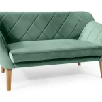 Árengedmény Karo 2 Velvet kanapé bükk láb/ zöld (Bluvel 78)