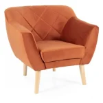 Karo1 Velvet fotel bükk láb/ fahéj (Bluvel 4215) Szuper akció